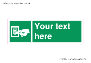 Custom Light Switch Sign